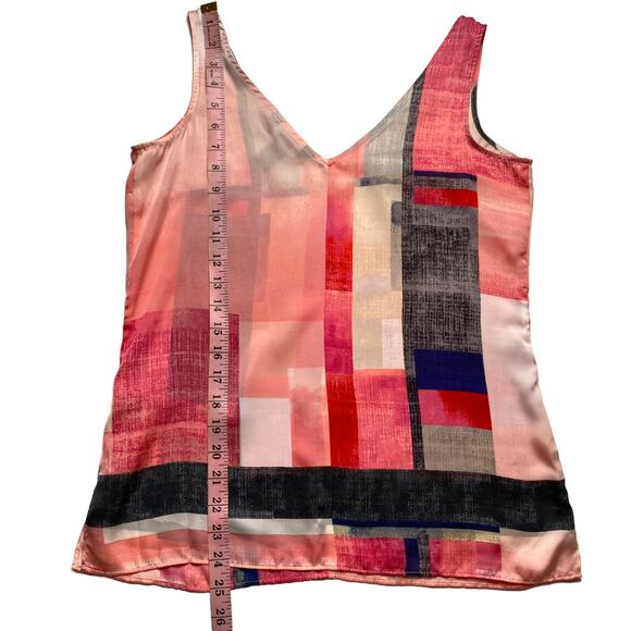 WHBM Fields of Color 2-Piece Blouse XS Semi-Sheer Layered Pink Top - Picture 14 of 15